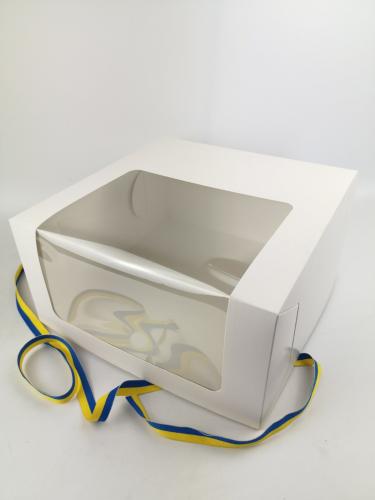 Коробка для торта с панорамным окном 300*300*150
